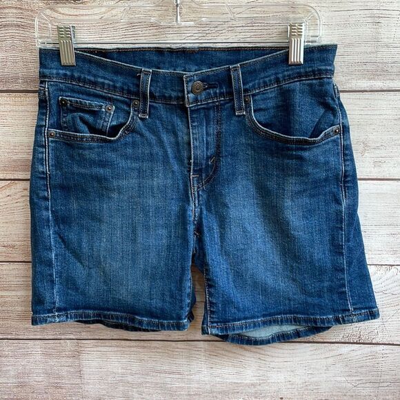 LEVI’S JEAN SHORTS IN‎ BLUE DENIM - Picture 1 of 6